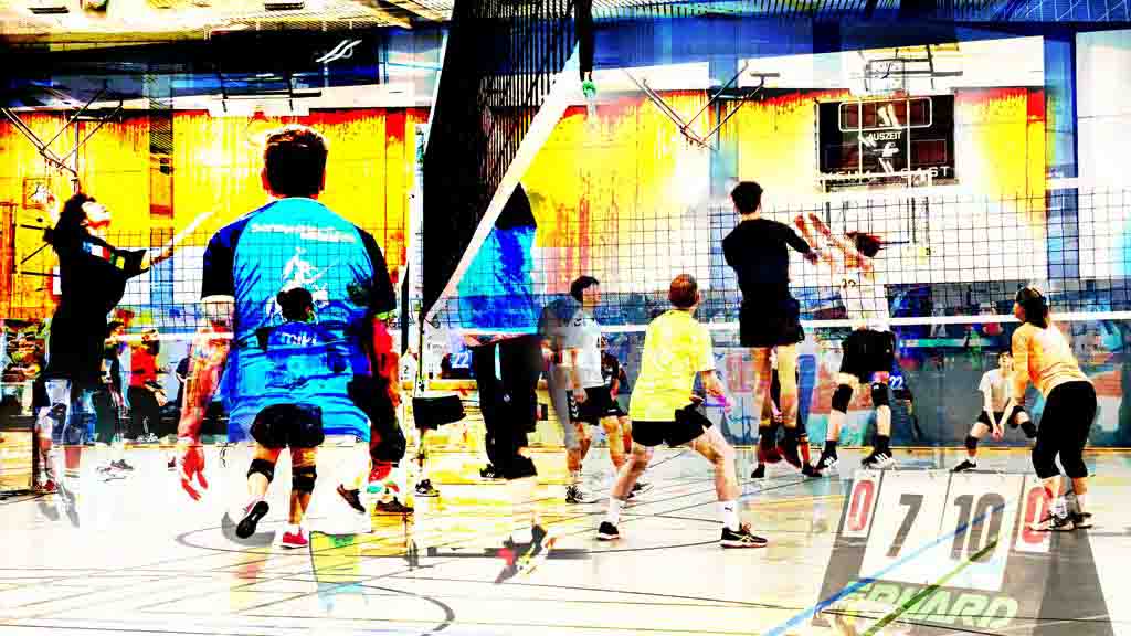 Eindrücke vom 1. abteilungsinternen Volleyball-Mixed-Turnier